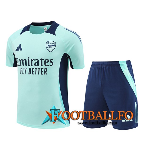 Camiseta Entrenamiento Arsenal Verde/Azul 2024/2025