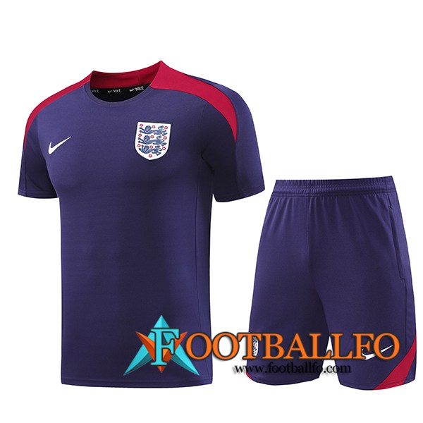 Camiseta Entrenamiento Inglaterra Violeta/Rojo 2024/2025