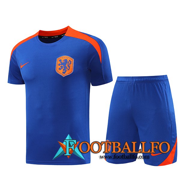 Camiseta Entrenamiento Países Bajos Azul/Naranja 2024/2025