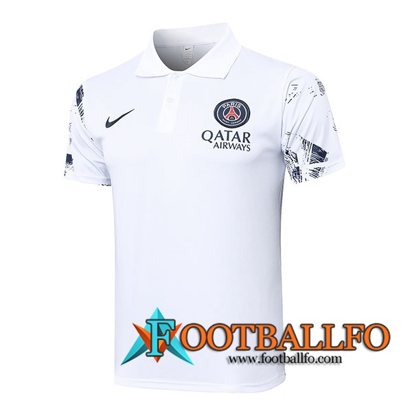 Camiseta Polo PSG Blanco 2024/2025