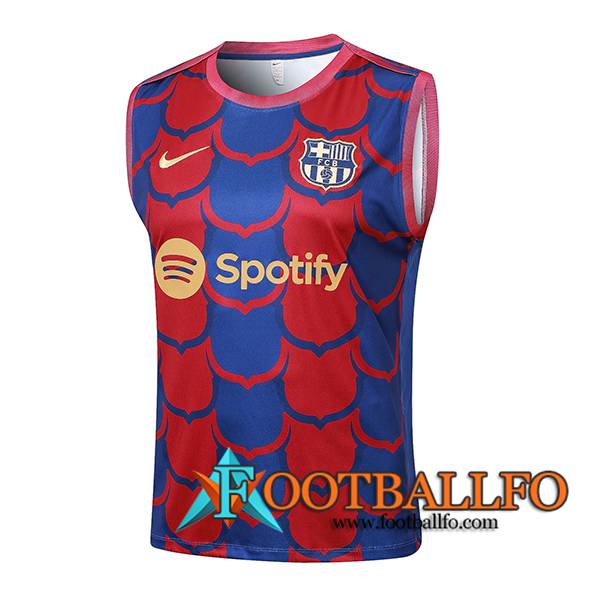 Chalecos De Futbol FC Barcelona Rojo/Azul 2024/2025