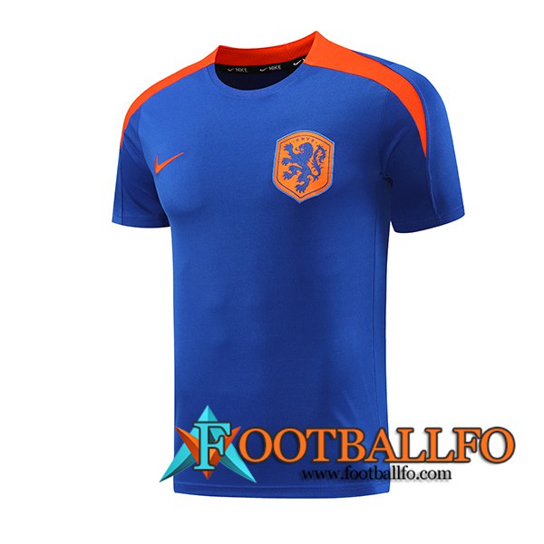 Camiseta Entrenamiento Países Bajos Azul/Naranja 2024/2025