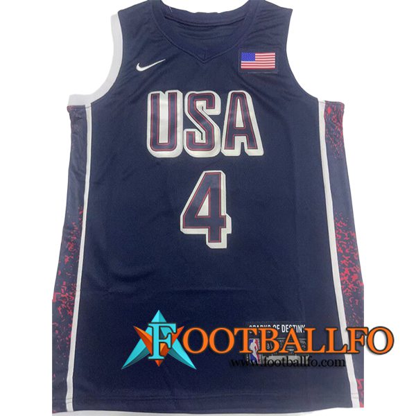 Camisetas USA (CURRY #4) 2024/25 Azul Oscuro