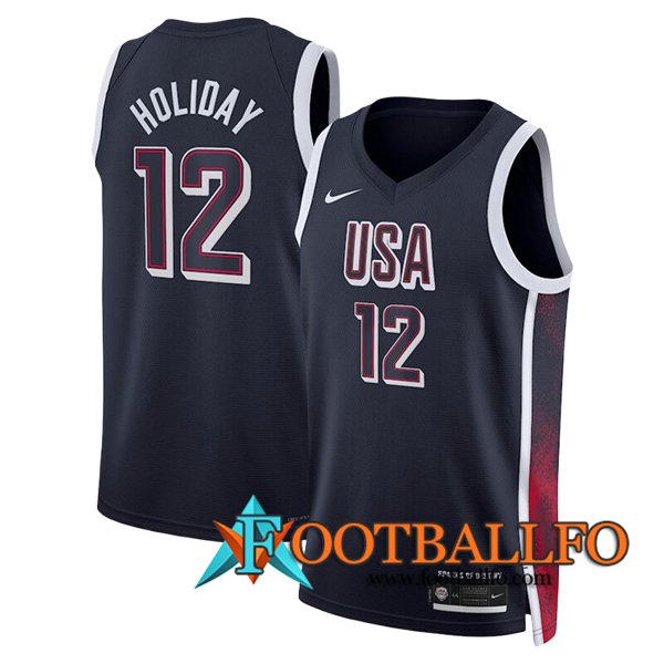 Camisetas USA (HOLIDAY #12) 2024/25 Negro