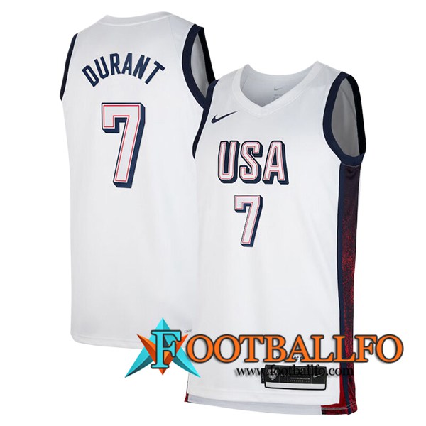 Camisetas USA (DURANT #7) 2024/25 Blanco