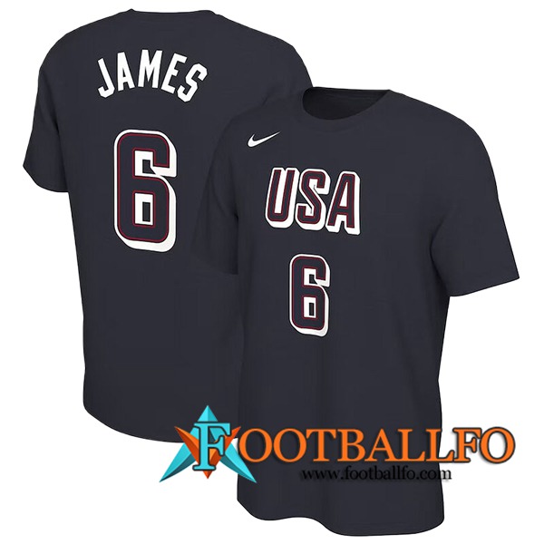 Camisetas USA (JAMES #6) 2024/25 Negro -02