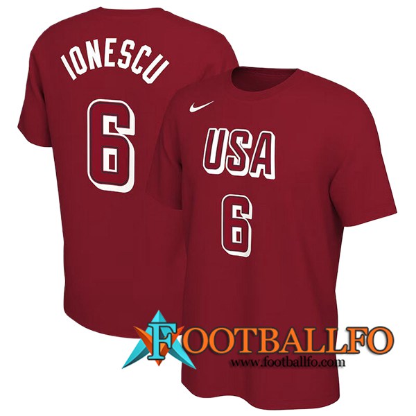 Camisetas USA (IONESCU #6) 2024/25 Rojo