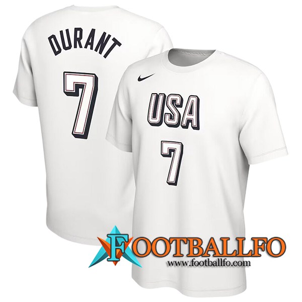 Camisetas USA (DURANT #7) 2024/25 Blanco -02