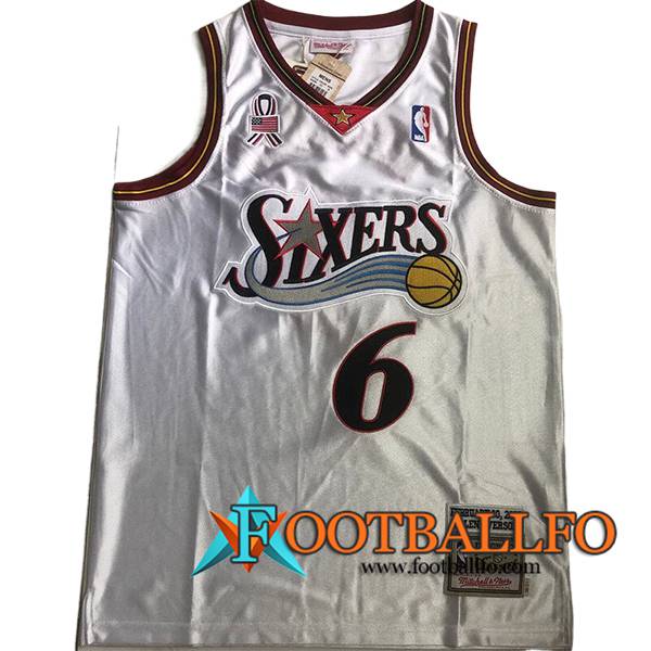 Camisetas American All-Star (IVERSON #6) 2024/25 Blanco/Rojo