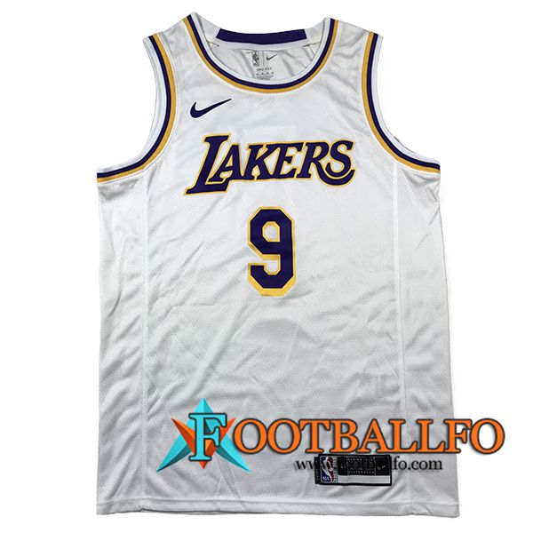 Camisetas Los Angeles Lakers (JAMES JR. #9) 2024/25 Blanco