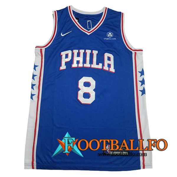 Camisetas Philadelphia 76ers (GEORGE #8) 2024/25 Azul