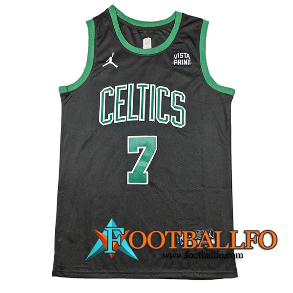 Camisetas Boston Celtics (BROWN #7) 2024/25 Verde/Negro