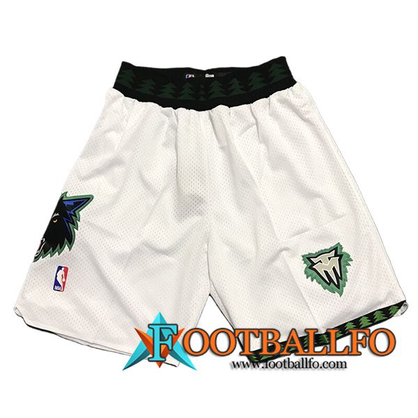 Cortos NBA Minnesota Timberwolves 2024/25 Blanco -02