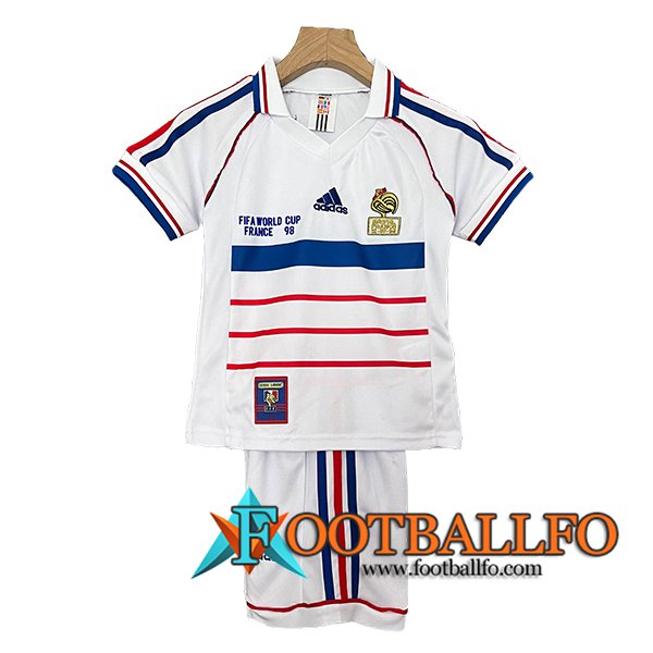 Camisetas De Futbol Francia Retro Ninos Segunda 1998