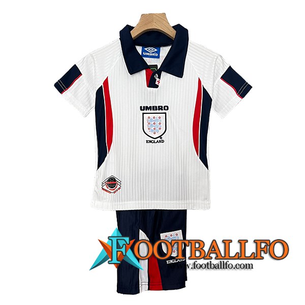 Camisetas De Futbol Inglaterra Retro Ninos Primera 1998