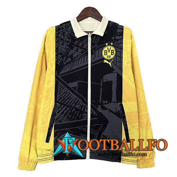 Rompevientos Dortmund Negro/Amarillo 2024/2025 -02