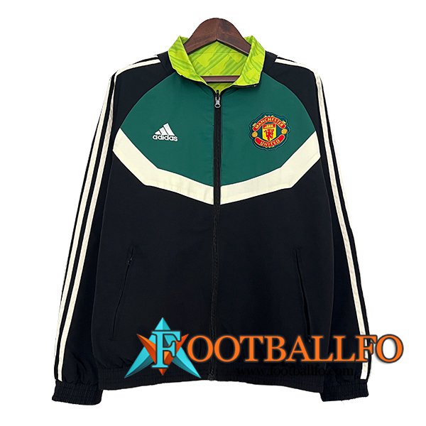 Rompevientos Manchester United Negro/Verde/Blanco 2024/2025