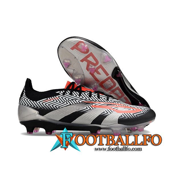 Adidas Botas De Fútbol Predator Elite FG Negro/Gris -03