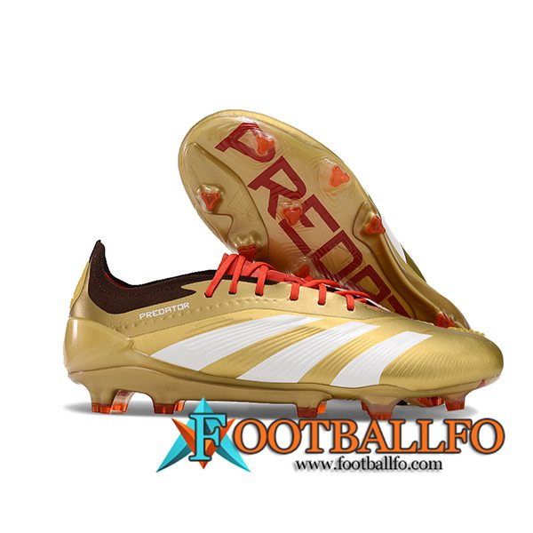 Adidas Botas De Fútbol Predator Elite FG Blanco/Amarillo