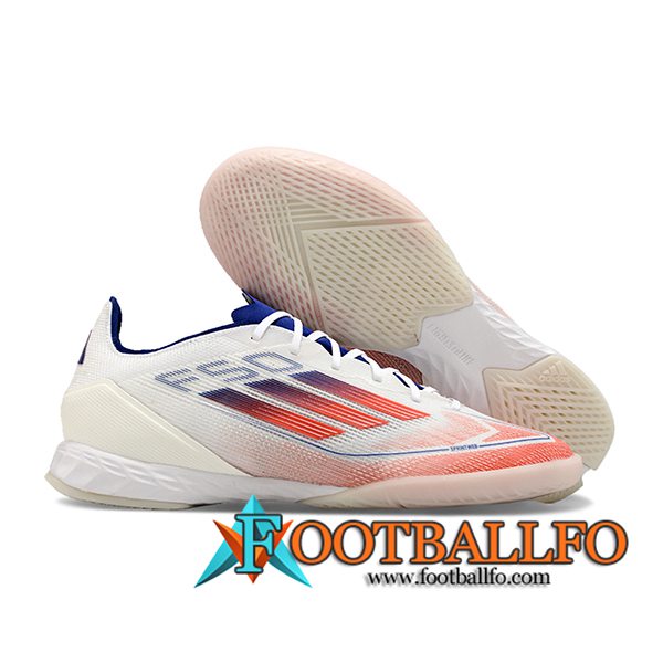 Adidas Botas De Fútbol F50 PRO IC Blanco/Naranja/Azul