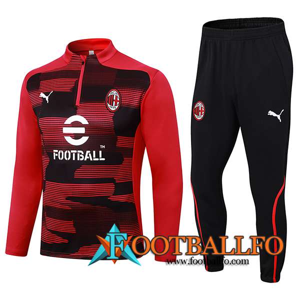 Chandal Equipos De Futbol AC Milan Rojo/Negro 2024/2025 -02