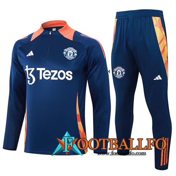 Chandal Equipos De Futbol Manchester United Azul/Naranja 2024/2025 -03