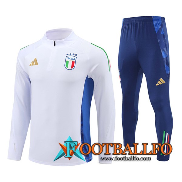 Chandal Equipos De Futbol Italia Blanco/Azul 2024/2025 -06