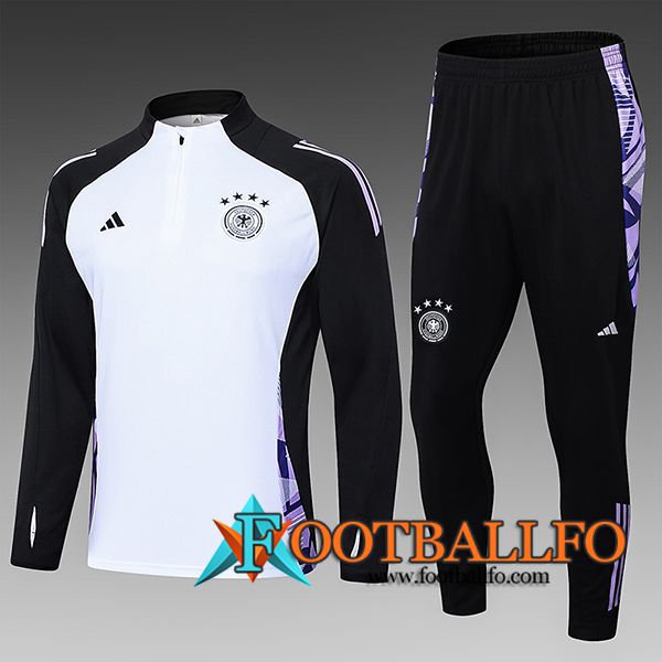 Chandal Equipos De Futbol Alemania Ninos Blanco/Negro/Violeta 2024/2025