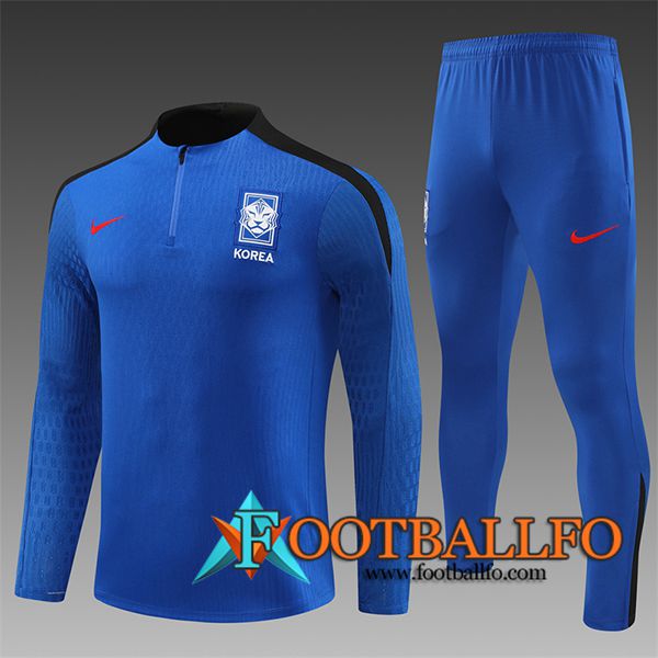 Chandal Equipos De Futbol Corée Du Sud Ninos Azul/Negro 2024/2025