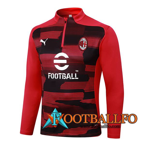 Sudadera De Entrenamiento AC Milan Rojo/Negro 2024/2025