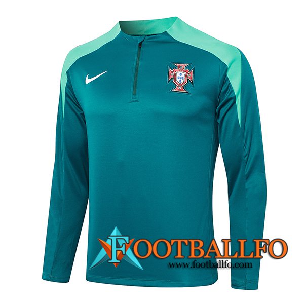 Sudadera De Entrenamiento Portugal Verde 2024/2025 -02