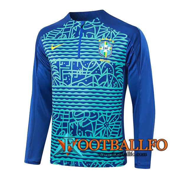 Sudadera De Entrenamiento Brasil Azul 2024/2025