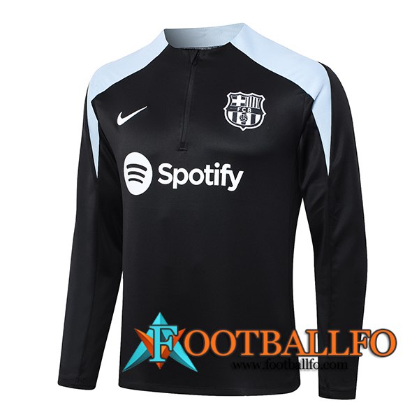 Sudadera De Entrenamiento FC Barcelona Negro/Gris 2024/2025