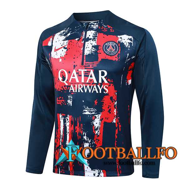 Sudadera De Entrenamiento PSG Rojo/Azul/Blanco 2024/2025