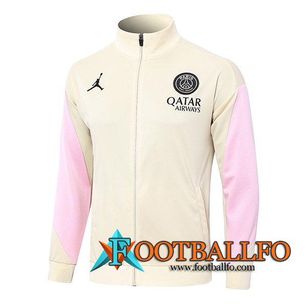 Chaquetas Futbol PSG Amarillo/Rosa 2024/2025