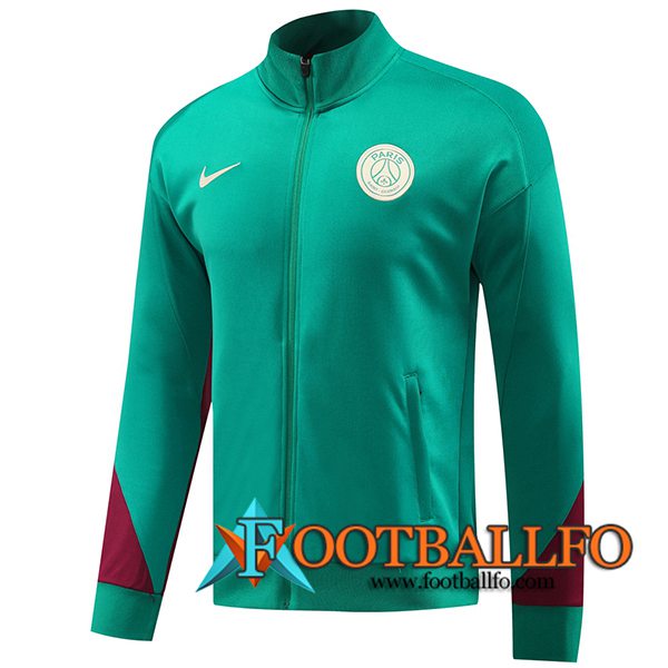 Chaquetas Futbol PSG Verde/Rojo 2024/2025