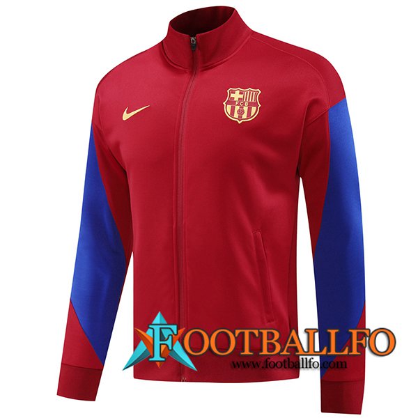 Chaquetas Futbol FC Barcelona Rojo/Azul 2024/2025 -03