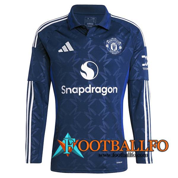 Nueva Camisetas De Futbol Manchester United Segunda Manga Largas 2024/2025