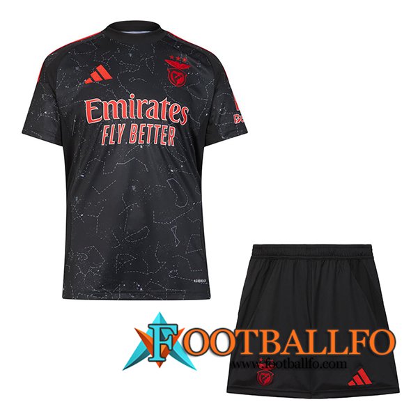 Nueva Camisetas De Futbol Benfica Ninos Segunda 2024/2025