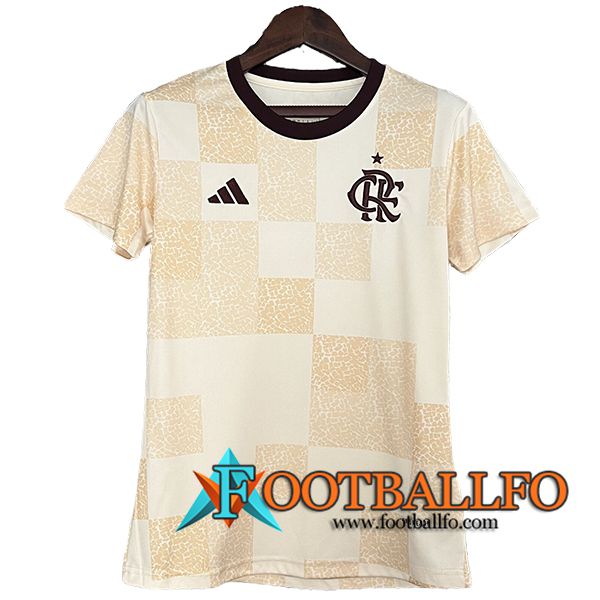 Camisetas De Futbol Flamengo Mujer Special Edition Beige 2024/2025