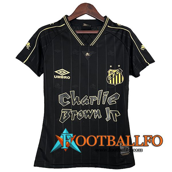 Camisetas De Futbol Santos FC Mujer Special Edition Negro 2024/2025