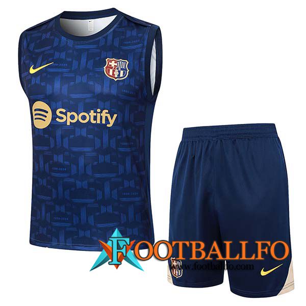 Camiseta Entrenamiento sin mangas FC Barcelona azul real 2024/2025