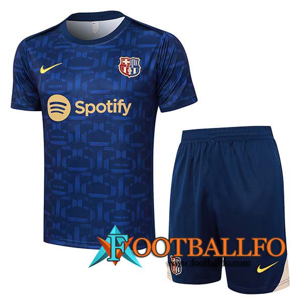 Camiseta Entrenamiento FC Barcelona azul real 2024/2025 -02