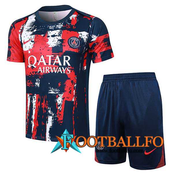 Camiseta Entrenamiento PSG Rojo/Azul 2024/2025