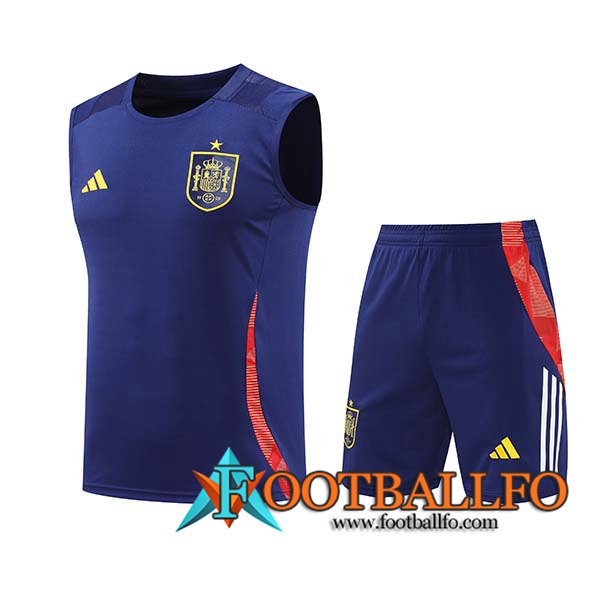 Camiseta Entrenamiento sin mangas España Azul/Rojo 2024/2025