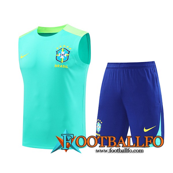 Camiseta Entrenamiento sin mangas Brasil Verde 2024/2025