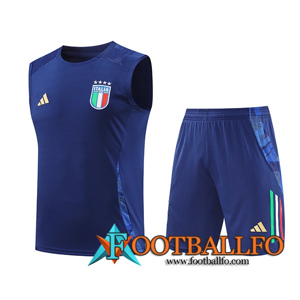 Camiseta Entrenamiento sin mangas Italia Azul/Blanco 2024/2025