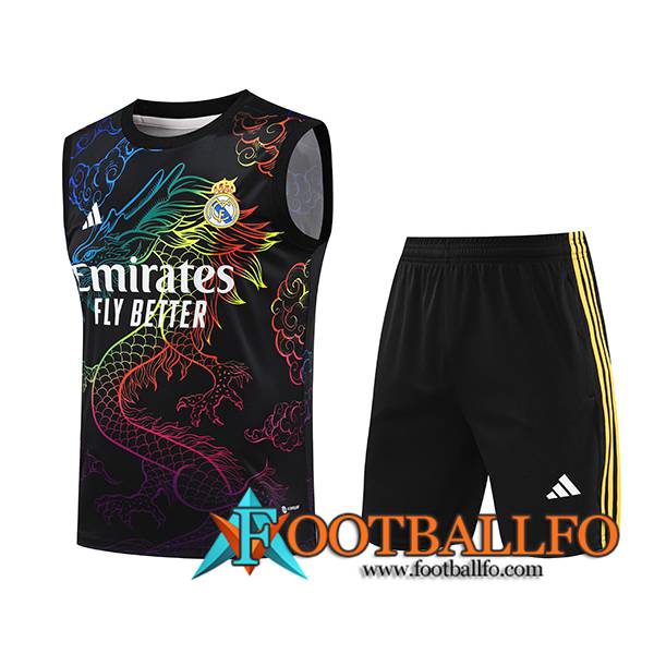 Camiseta Entrenamiento sin mangas Real Madrid Negro 2024/2025