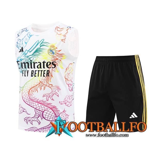 Camiseta Entrenamiento sin mangas Real Madrid Blanco 2024/2025