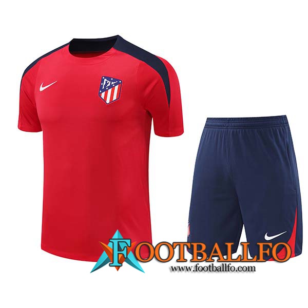 Camiseta Entrenamiento Atletico Madrid Rojo/Azul 2024/2025